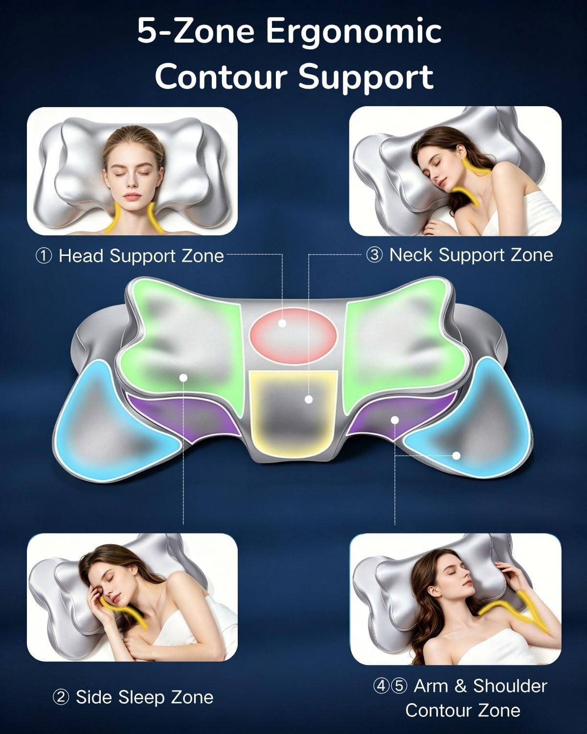 Neck Pillow for Sleeping, Portable Memory Foam Pillow, Travel Size