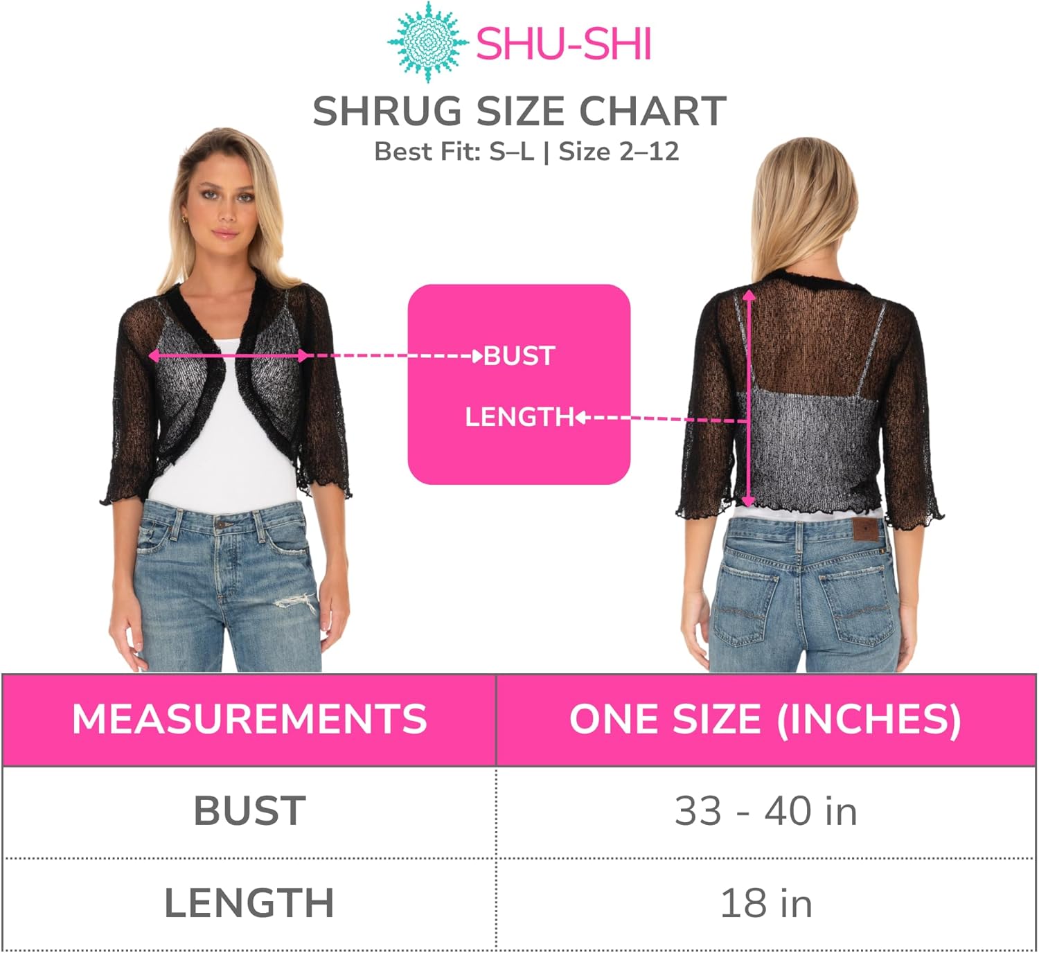 SHU-SHI Bolero Shrugs for Dresses Formal Sheer Cropped Cardigan Cocktail Sweater Lightweight Knit - Image 4
