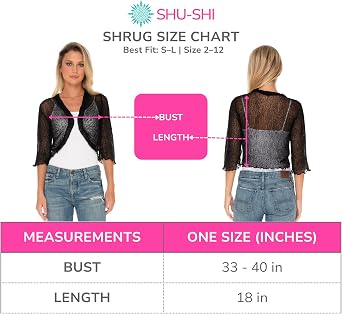 SHU-SHI Bolero Shrugs For Dresses Formal Sheer Cropped Cardigan Cocktail Sweater Lightweight Knit