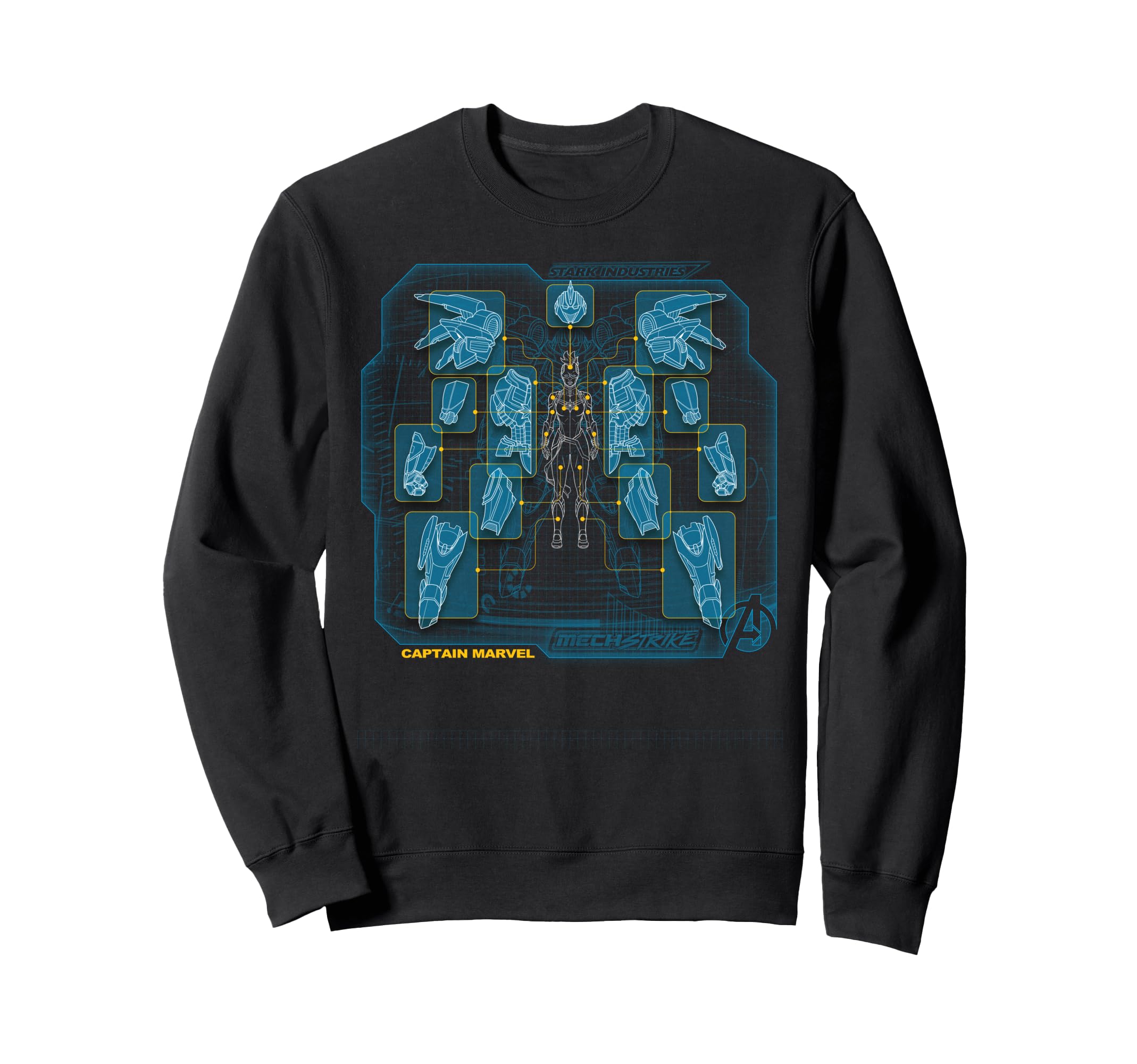 Sweat Captain Marvel Avengers Mech Strike pour fans de comics - 2