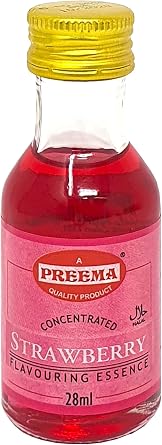 Flavour Essence 28ml | Pack Of 8 | Rose, Strawberry, Pistachio, Orange, Coconut, Banana, Pineapple, Saffron, Cardamon, Almond (Random Flavours Sent ) Grocery King