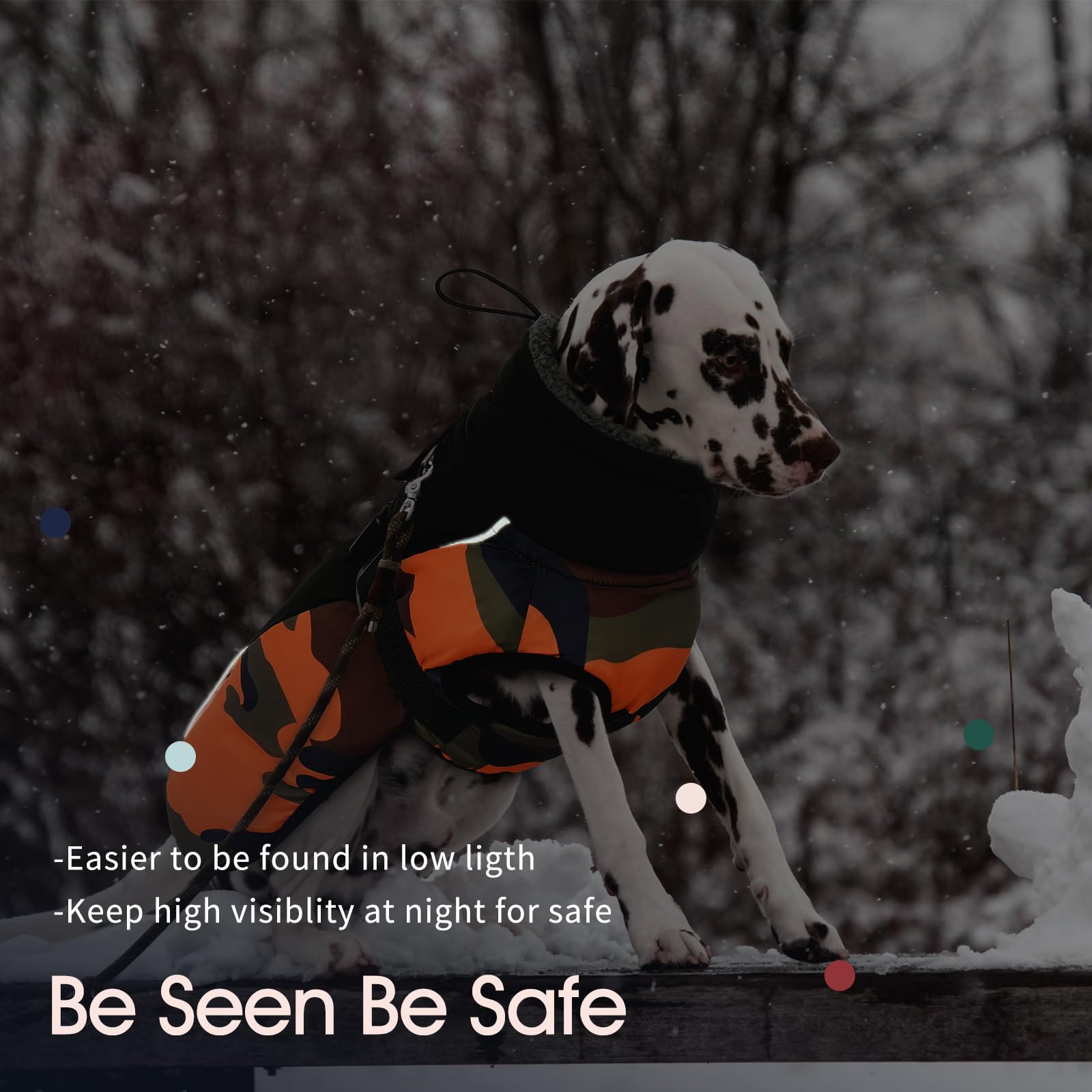 IECOii Cappotti e giubbotti per cani,Cappotto invernale per cani impermeabile giubbotto cane calda Giacca per cani antivento Abbigliamento per cani Completo per cani di taglia piccola di taglia media