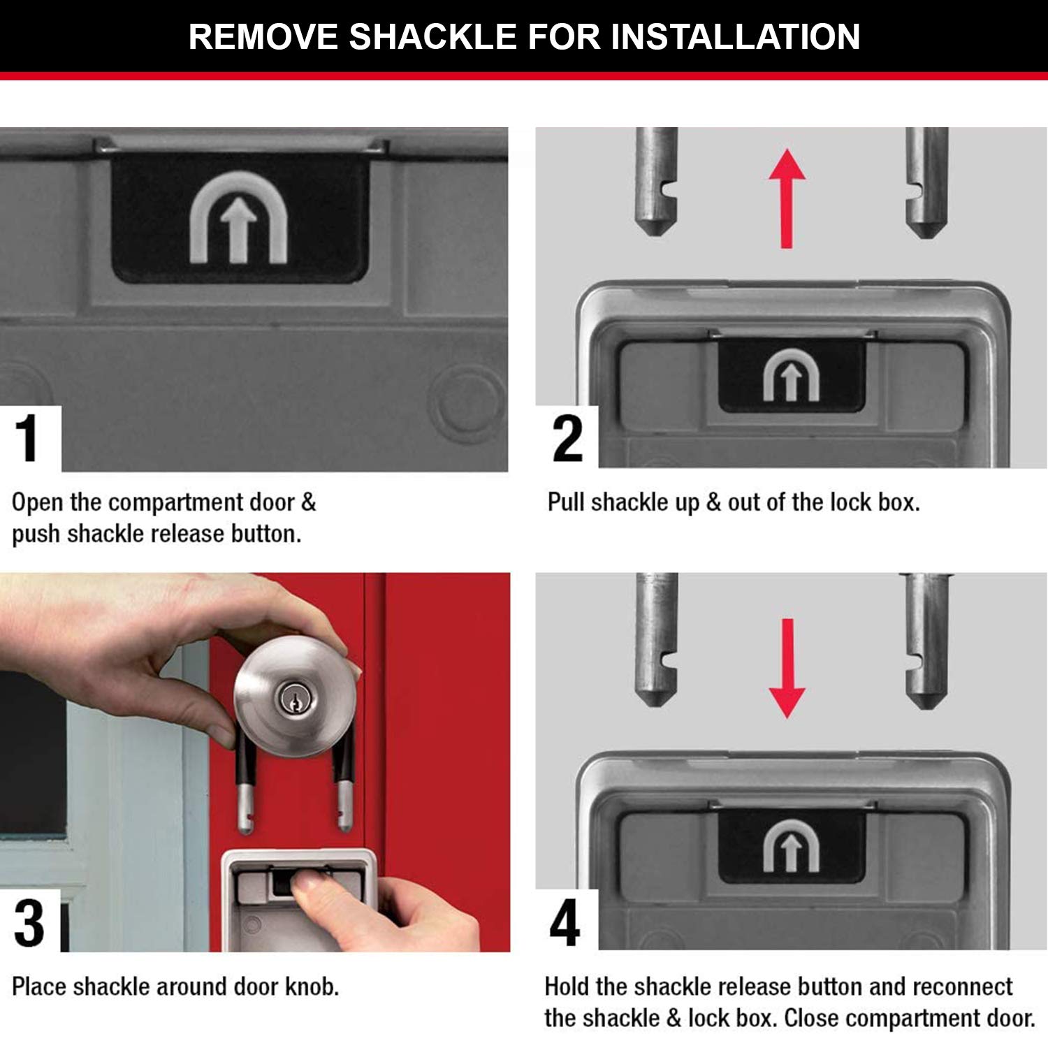 Master Lock Caja fuerte para llaves retroiluminada [Impermeable] [Con arco] [Mediana] 5424EURD - Caja de seguridad, Retroiluminada + Arco