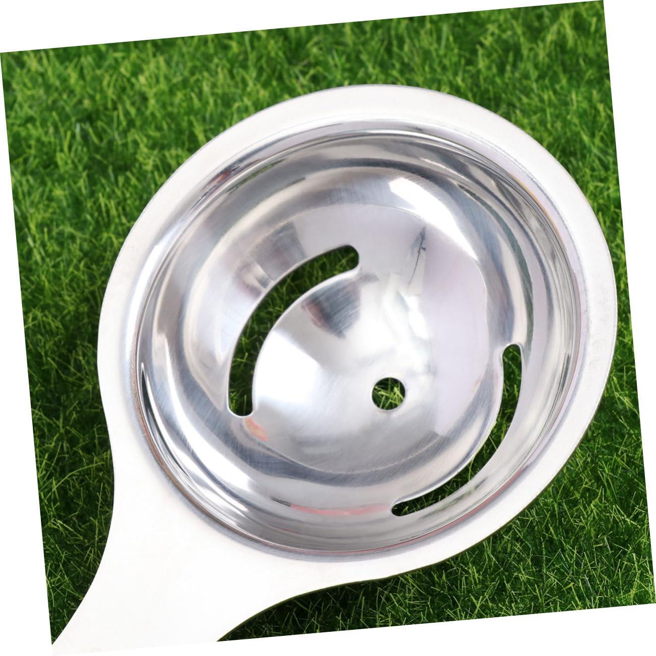 OUNONA Stainless Steel Egg Separator Portable Yolk White Divider for Home Kitchen Efficient Cooking Gadget with Widened Gap Smooth Inner for Baking Cooking Enthusiasts