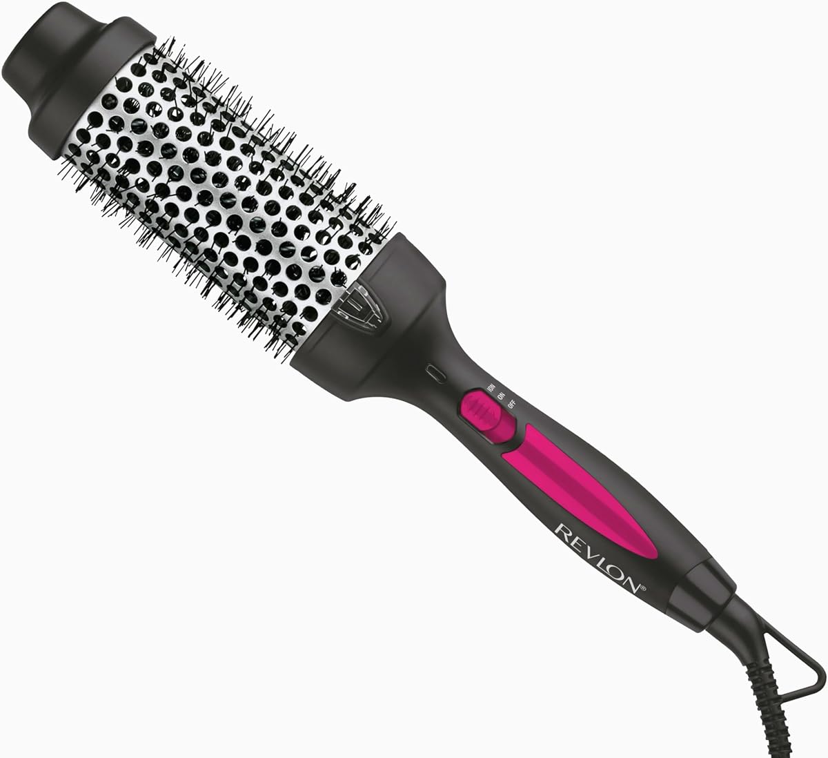 Perfect Match Hot Styler Heated Styling Brush, 1.75" Barrel | Thermal Brush for Blowout Refreshing Curls, Volume, and Body, Ionic Technology, Triple Oil Infused Barrel, Use on Dry Hair
