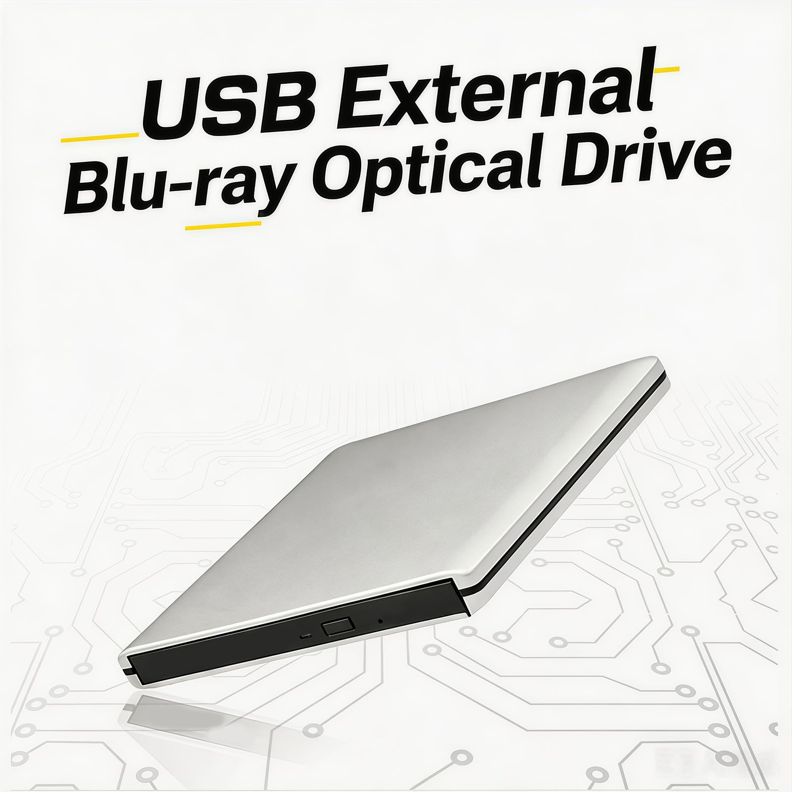 Masterizzatori esterni portatili USB 3.0 Unità BluRay con riproduzioni 4K e supporto 3D per portatili Unità BluRay esterna in alluminio