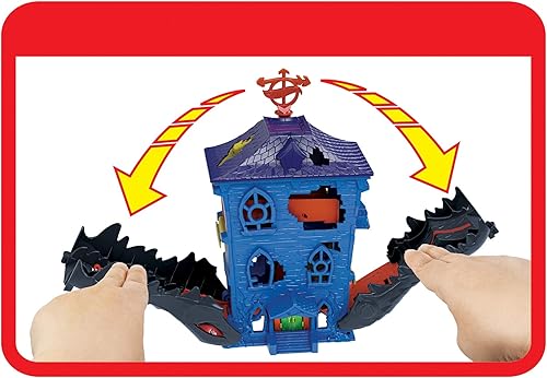 Miniatura 3 de Hot Wheels Croc Mansion Attack set de juego Multi GJK91