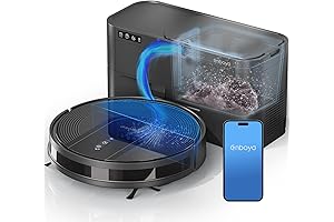 Powerful Suction Robot Vacuum Cleaner: Self-Emptying Vacuum with Washable HEPA Filter for...