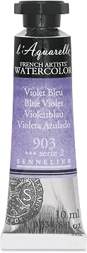 Sennelier l39;Aquarelle French Artists39; Watercolor 10ml Tube - Blue Violet