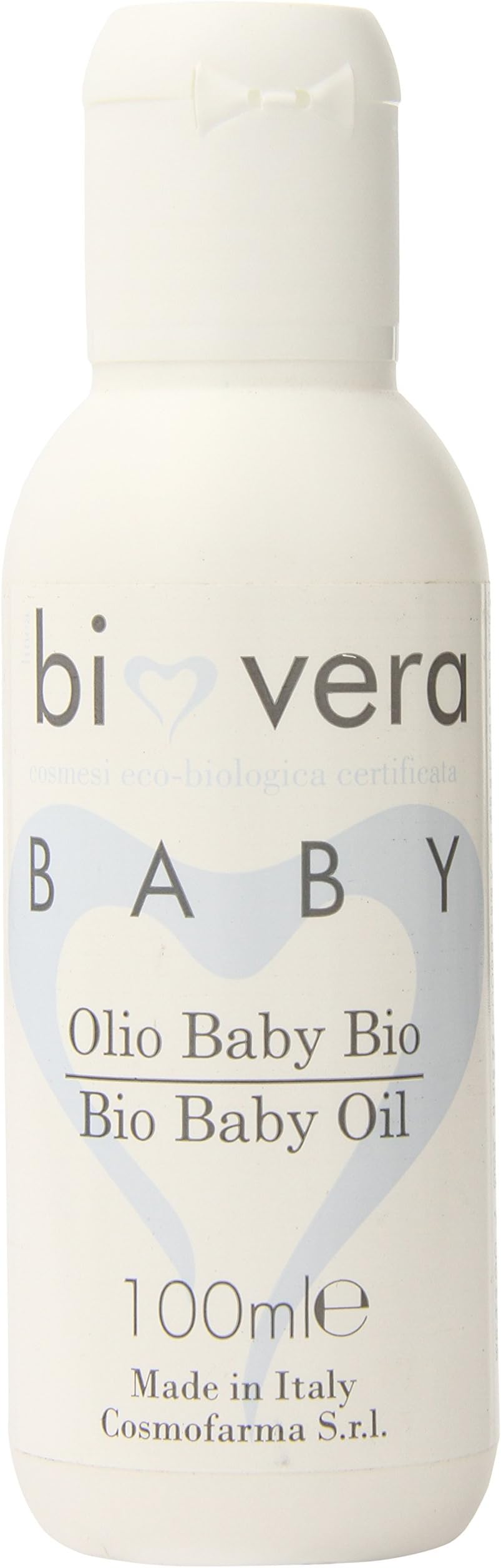 Cosmofarma Bio Vera Baby Oil Massage No-Rinse Cleansing and Cradle Cap, 3.3 Ounce