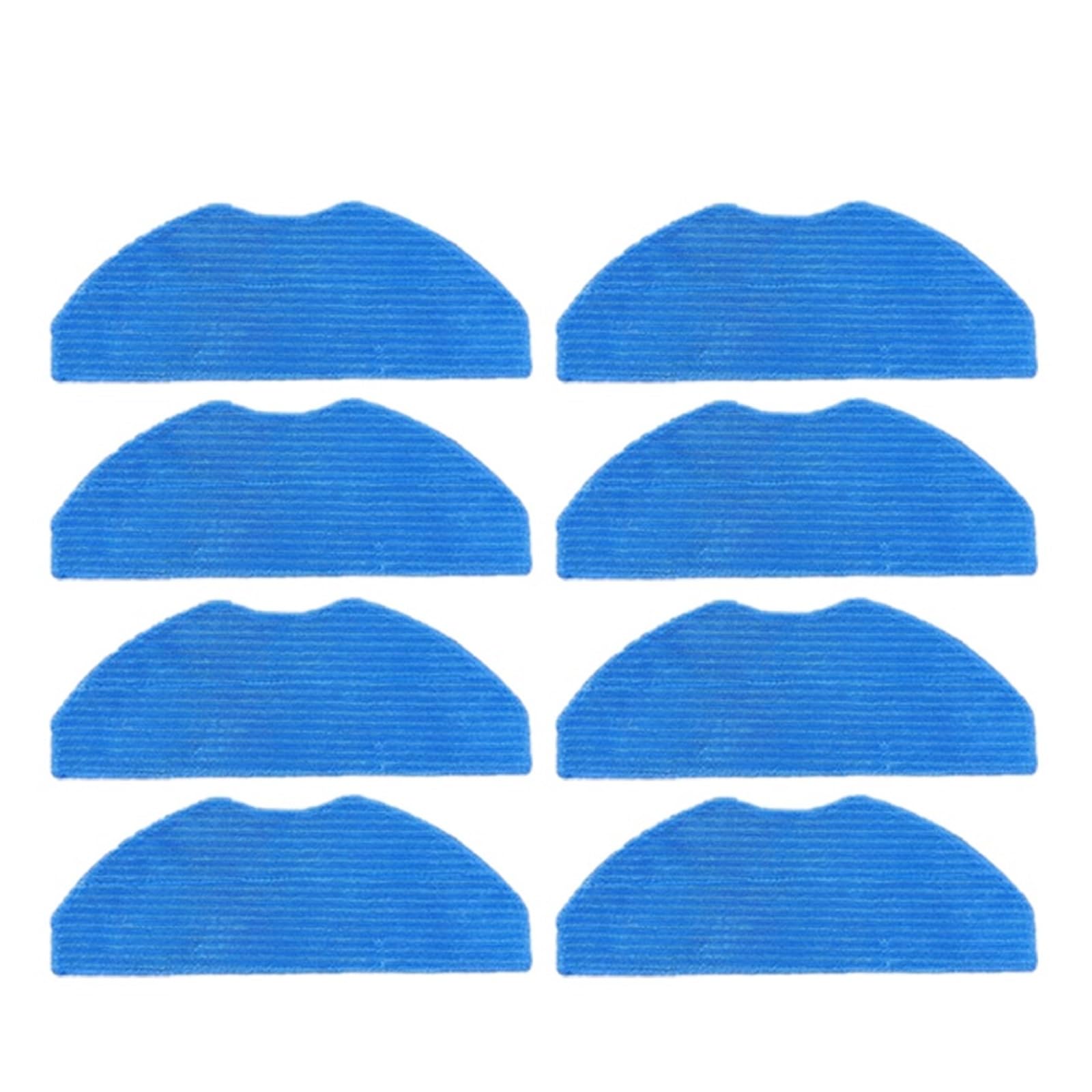 Kicici Main Side Brush Filter HEPA Mop Cloth Compatible With Rowenta X-PLORER 75 S+ RR8567WH RR8587WH Robot Vacuum Cleaner Spare Parts Accessories(8 Mops)