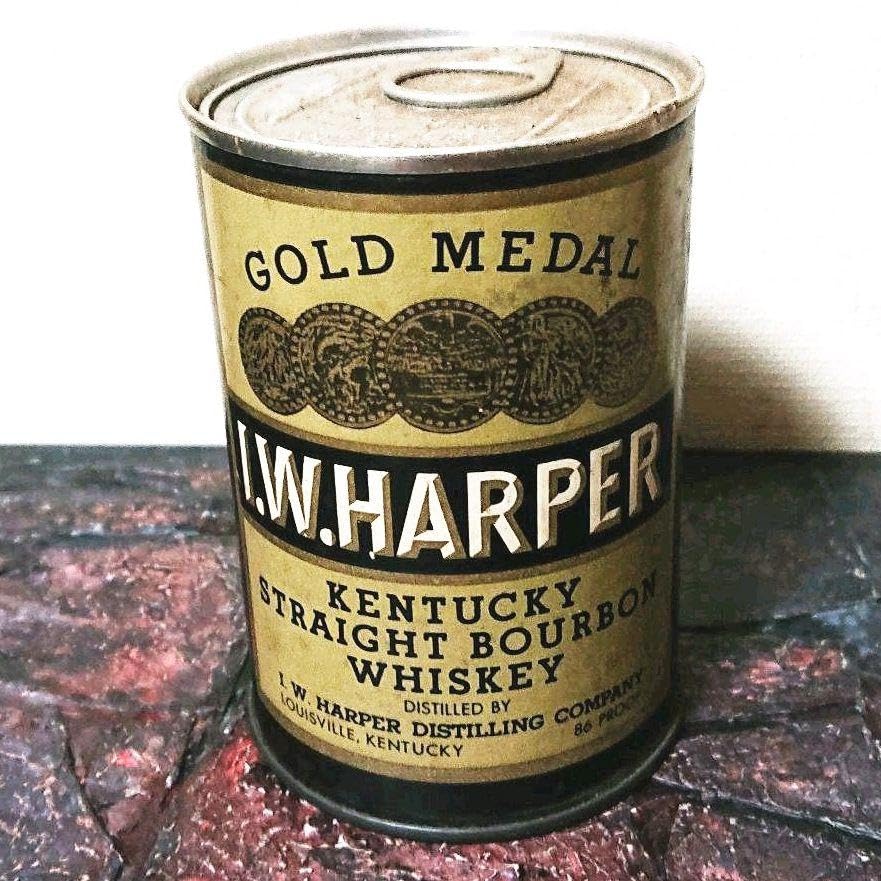 新品 I.W.HARPER ジグソーパズル 缶詰 ヴィンテージ 昭和レトロ 【公式 