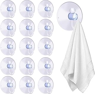 Dreamark 60 Stück Saugnapf Haken Ø 4cm Transparent, Saughaken mit Stabilem Kunststoffhaken, Wandhaken für Bad & Küche, Glas, Spiegel, Fliesen, Fenster – Wiederverwendbare Mehrzweck-Halterung