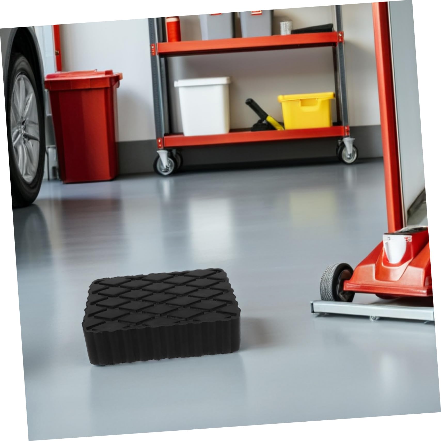 Ciieeo Unterlegscheibe Für Wagenheber Antivibrations-gummipads Gummipad Für Rangierwagenheber Stoßdämpfende Matte Gummi-wagenheberadapter Vibrationsdämpfende Unterlage Bodenschutz Werkzeu