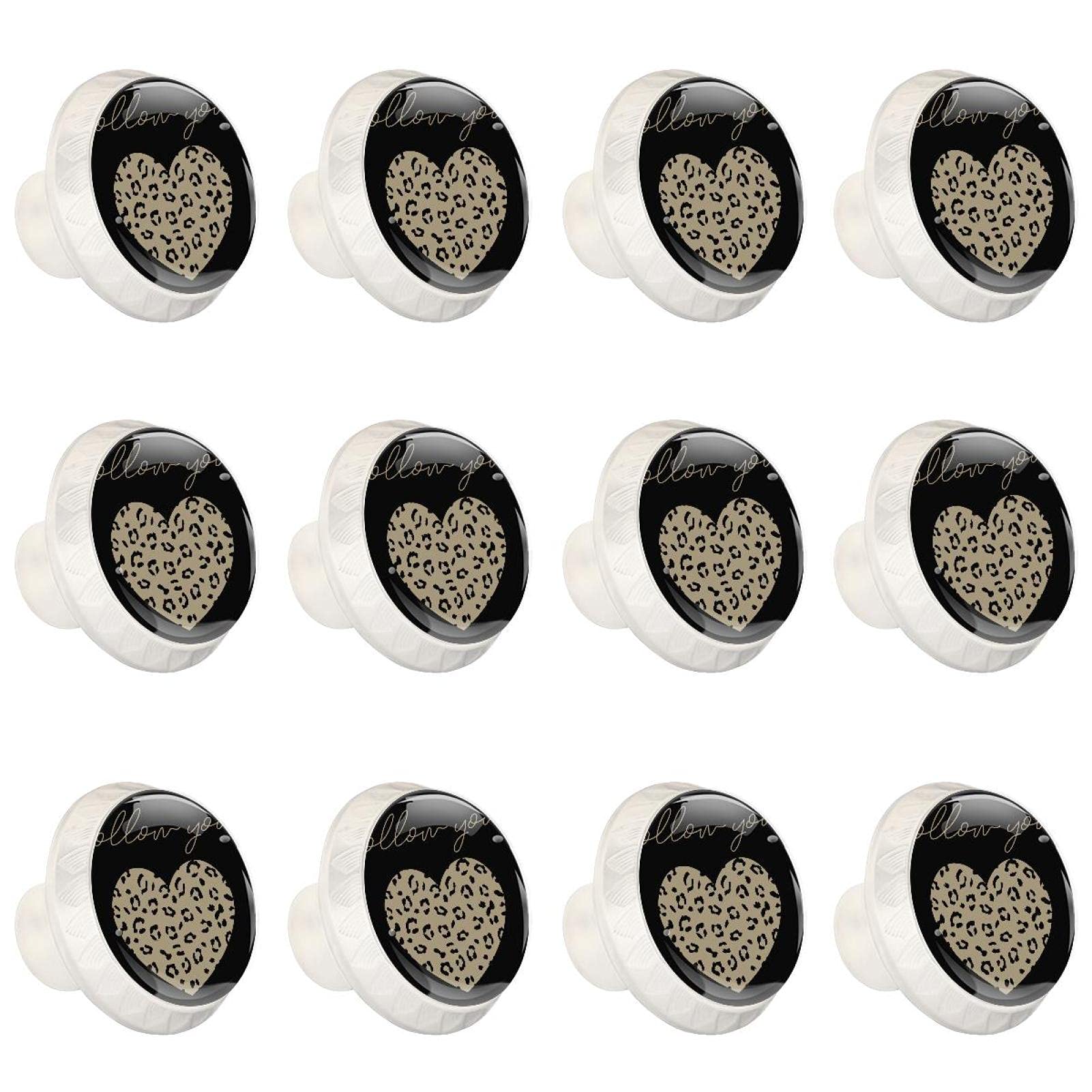 Boutons d'armoires de cuisine haut de gamme motif léopard chic