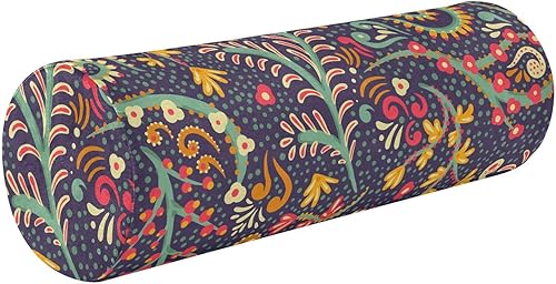 KLL Mandalas - Almohada de almohada de cuello largo sin costuras, almohada redonda para cuello, cilindro, espalda, almohada lumbar para dormir