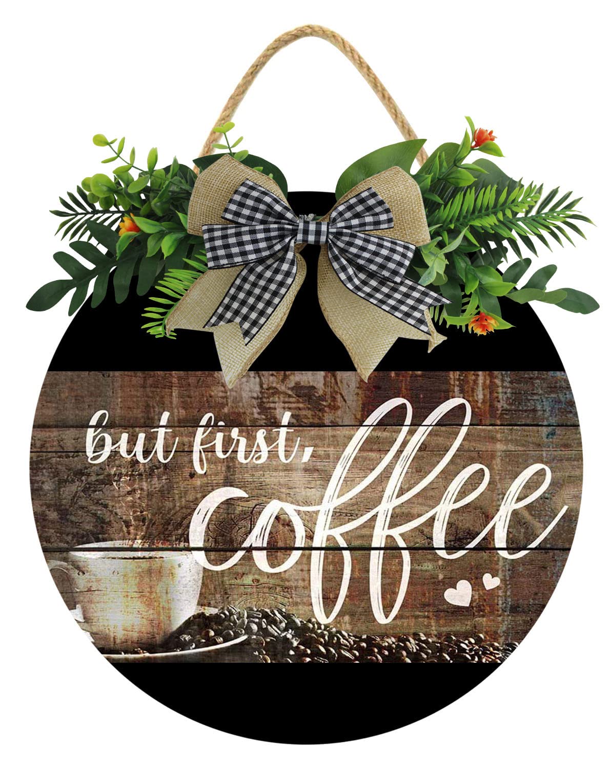 KPSheng But First Coffee Sign, Coffee Bar Wall Decor 11