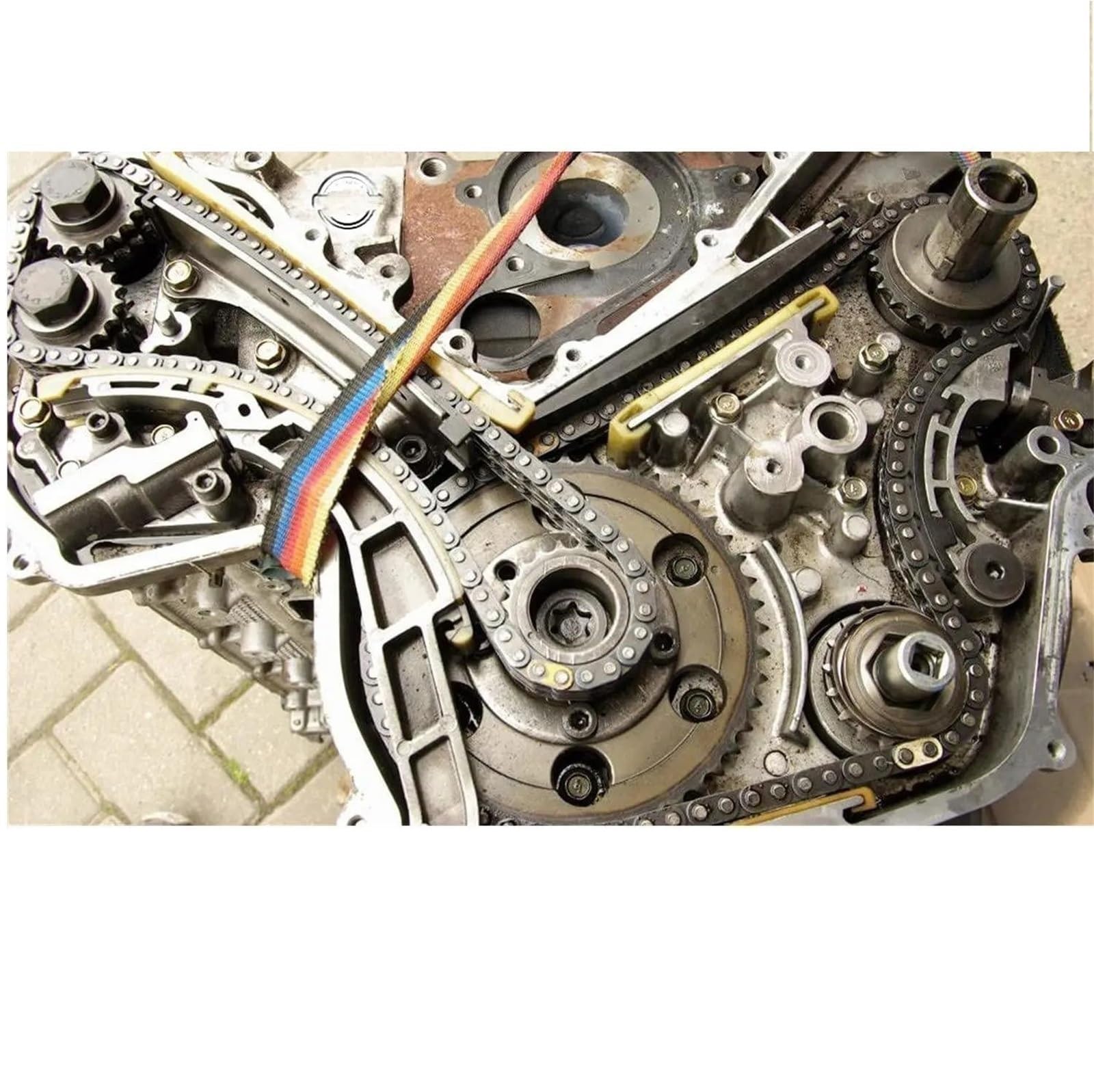 Kit Catena Di Distribuzione + 2 VVT CJ5E6C525AD CJ5E6C524AD Per Land Rover Per Range Per Evoque Per Freelander .0L 2011 Pignone catena