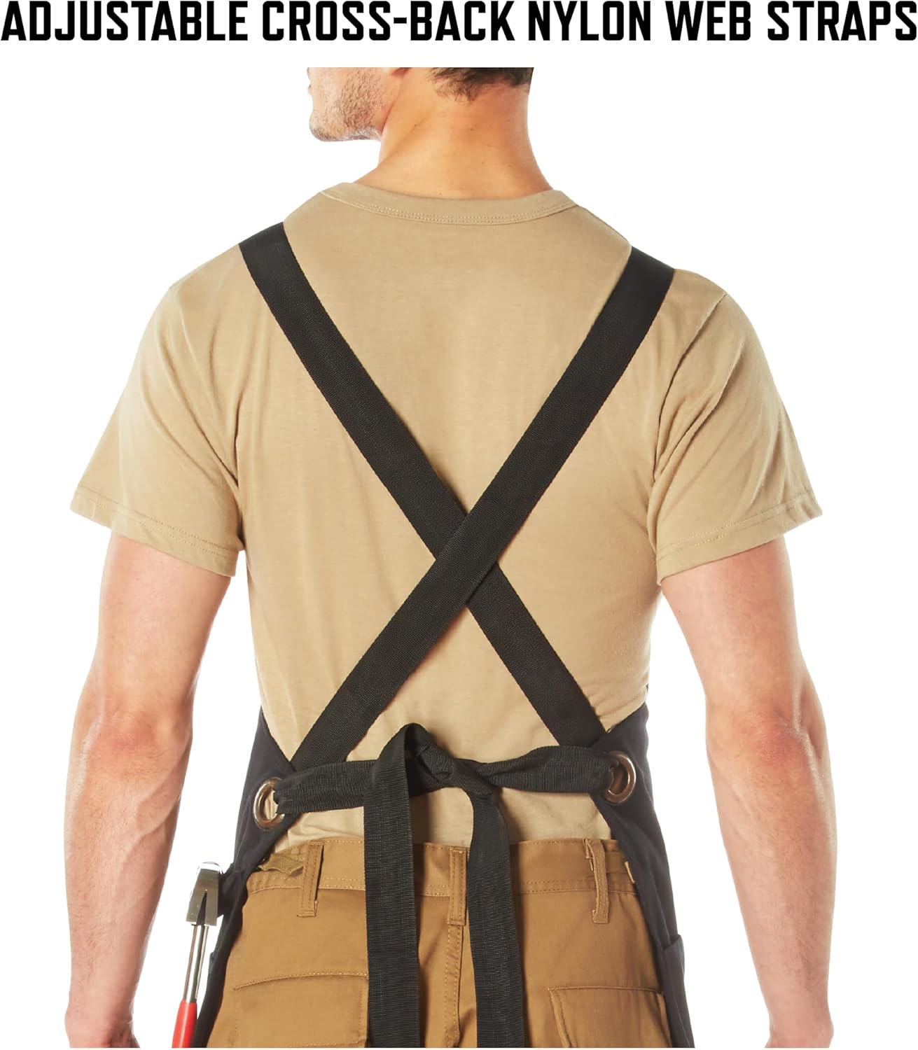Rothco Full-Body Canvas Work Apron –– 20 Utility DIY Accessory & Hand Tool Pockets