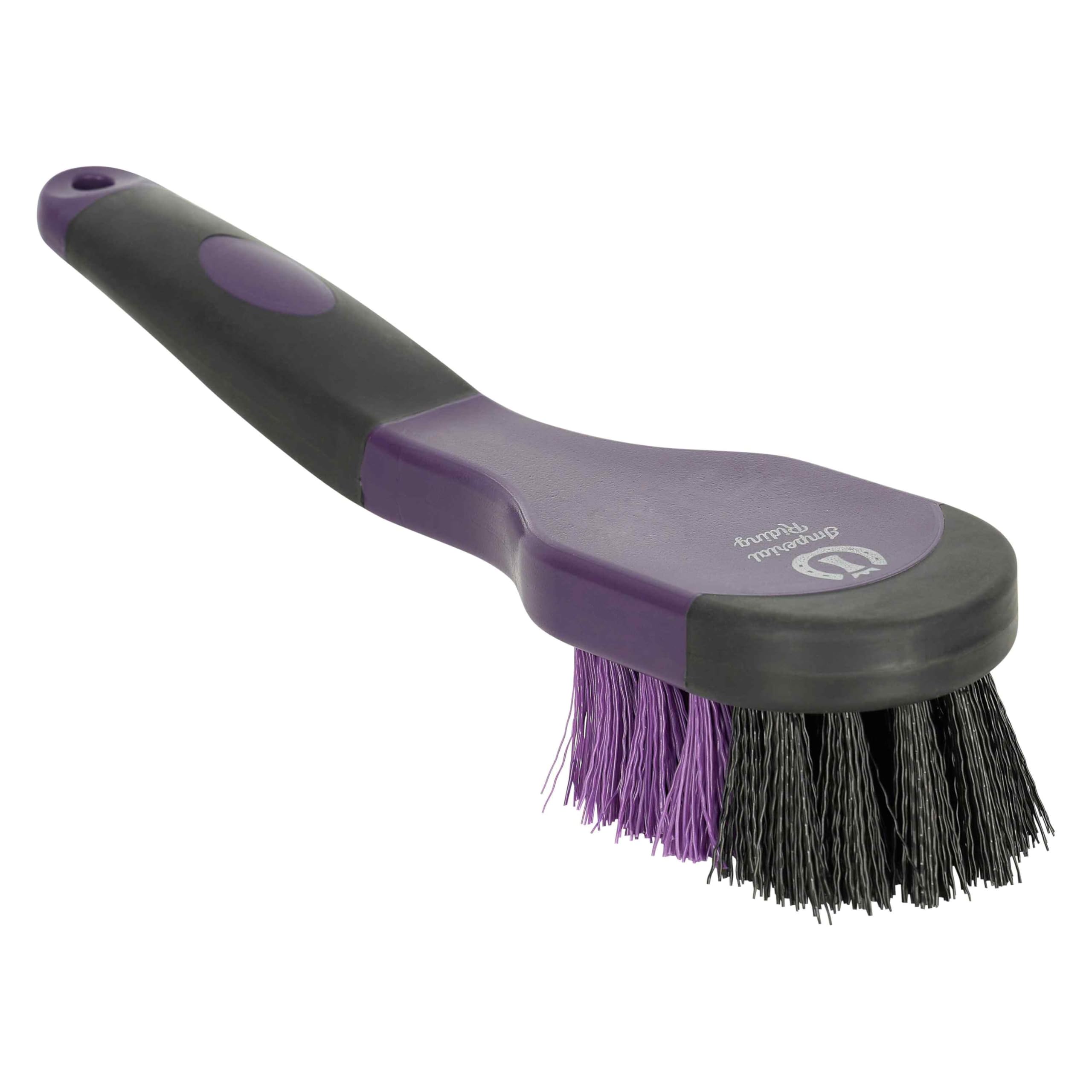Imperial Riding IRH Grip Hoof Brush, Robust Hoof Brush with Effective Bristles, Brush with Ergonomic Handle for Thorough Hoof Cleaning, Blackberry