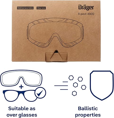 Miniatura 3 de Dräger Gafas de seguridad X-pect 4800  Gafas de seguridad antivaho y antiarañazos con doble pantalla