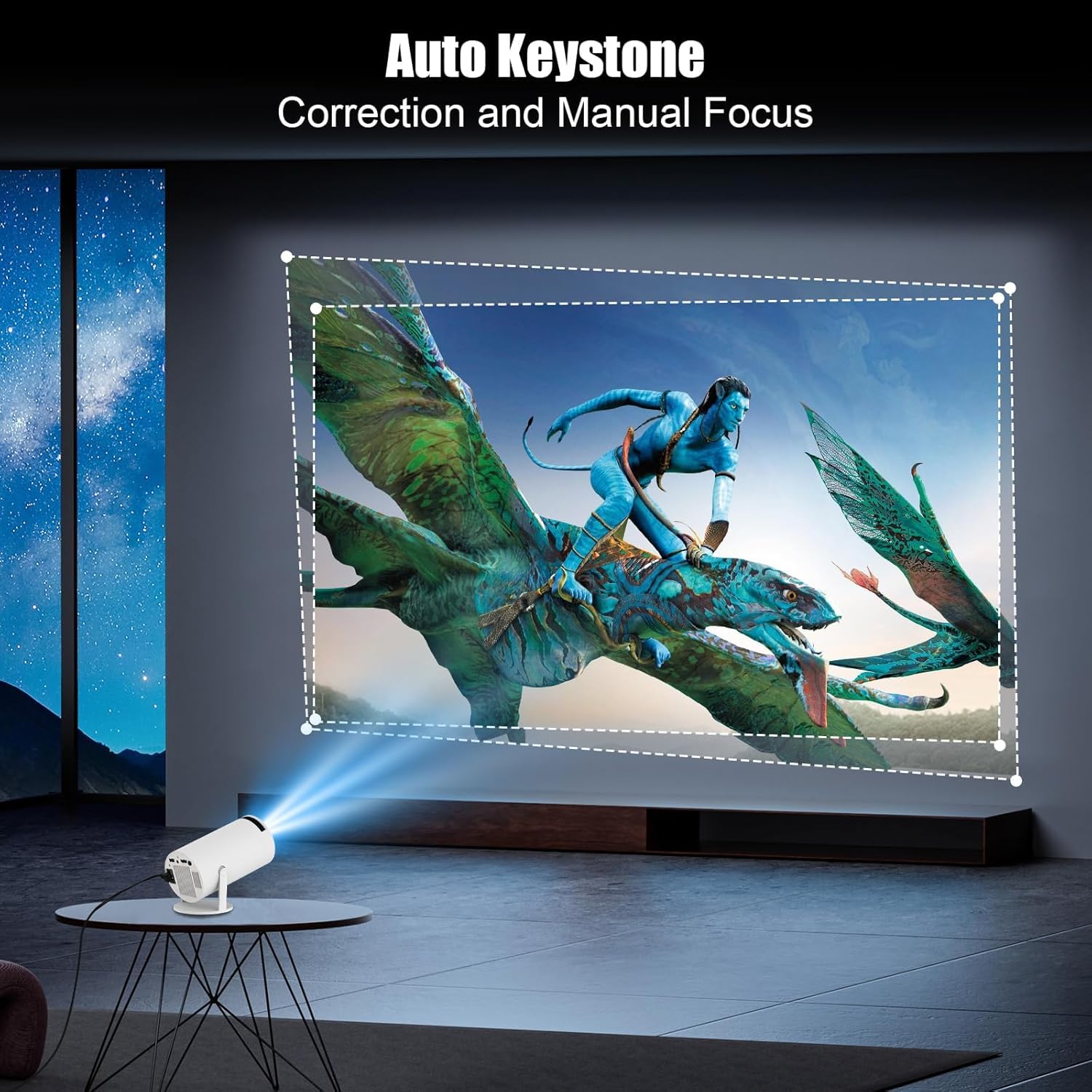 Proiettore Portatile 4K 1080P HD 2025 - WiFi 6, Bluetooth 5.2, Correzione Trapezoidale | Compatibile Con IPhone/Android/PC - Foto 11