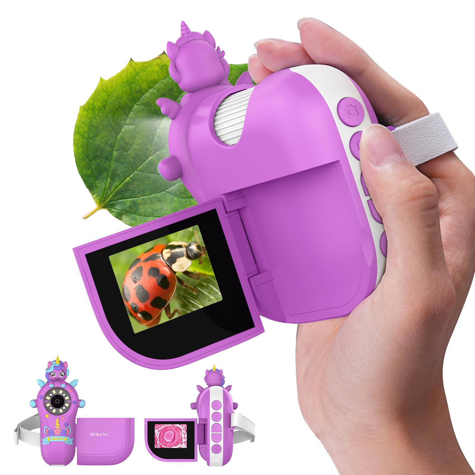Amazon.com: Digital Microscope for Kids Handheld Miniscope - 4K