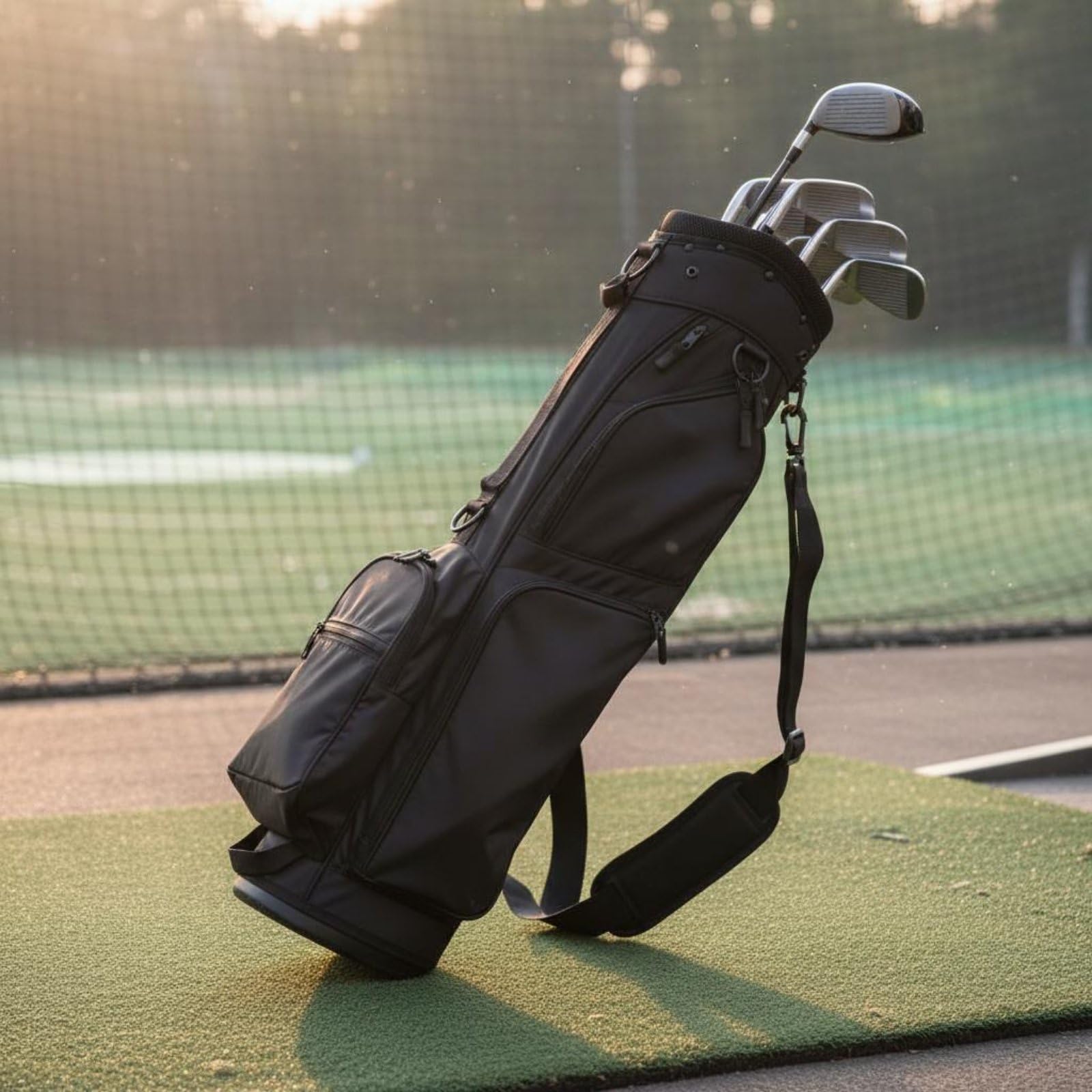 Faltbare Golftasche faltbar leichte Golf-Tragetasche tragbar leichte Golfschlägertasche für Anfänger, Junioren, Reisen, Driving Range, Kurzplatz