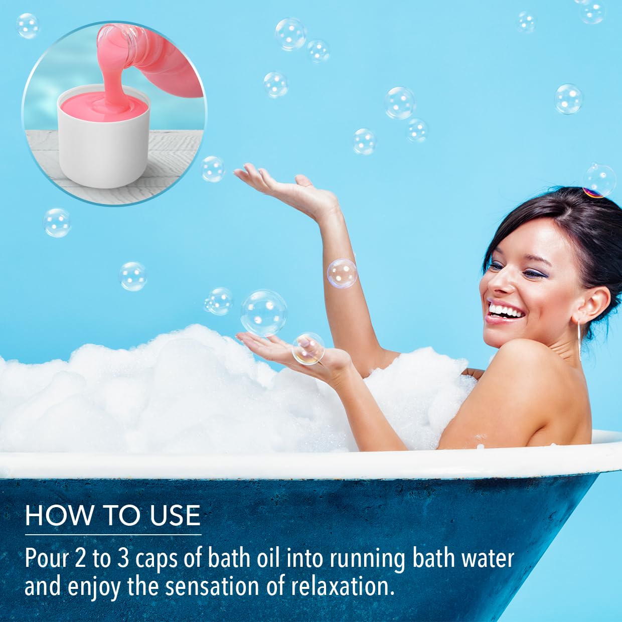 Espuma de Baño Set 3x350ml - Espuma de Baño con Aceite Esencial de Lavanda & Absoluto de Rosa & Ylang Ylang - Cuidado del Cuerpo - Relajación - Aromaterapia - Spa - Baños de Burbujas - Belleza