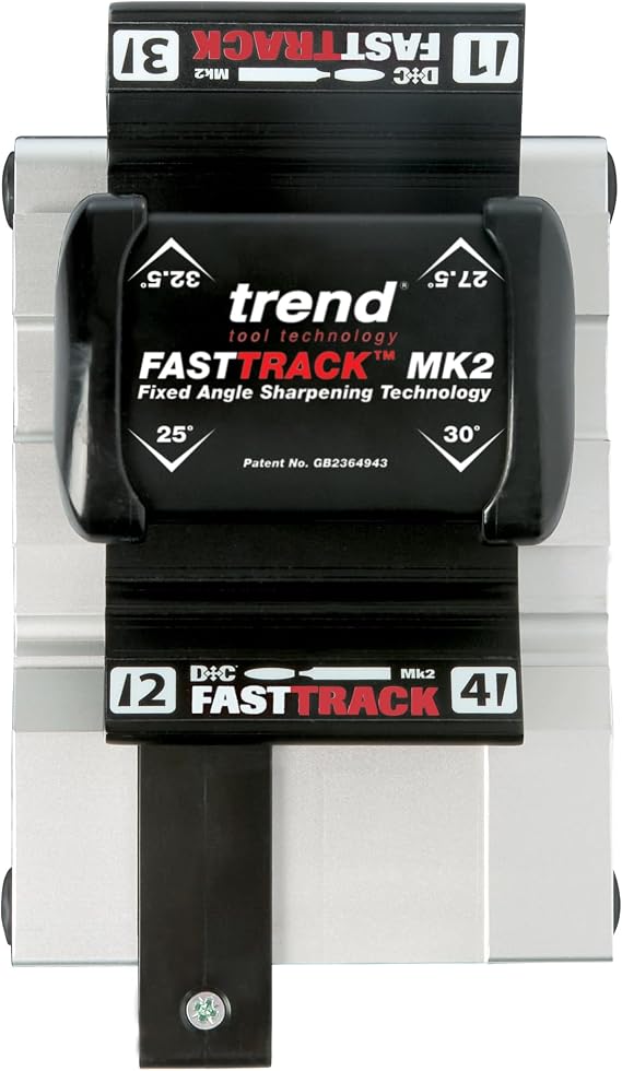 Trend FastTrack MK2 Sharpener Kit, Consistent Edges for Chisels & Plane Irons, FTS/KIT/MK2B