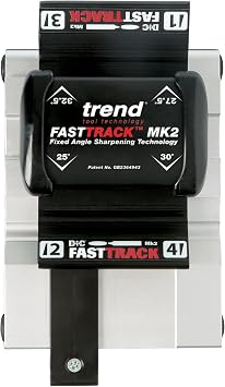 Trend FastTrack MK2 Sharpener Kit, Consistent Edges for Chisels & Plane Irons, FTS/KIT/MK2B
