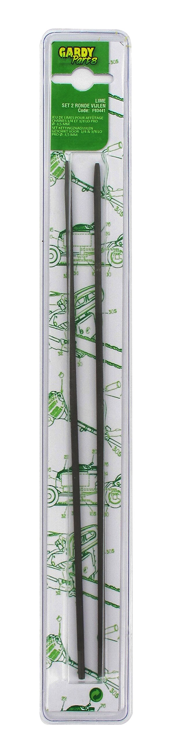 Greenstar 11745 Jeu de 2 Limes pour affutage chaine 1/4/3/8