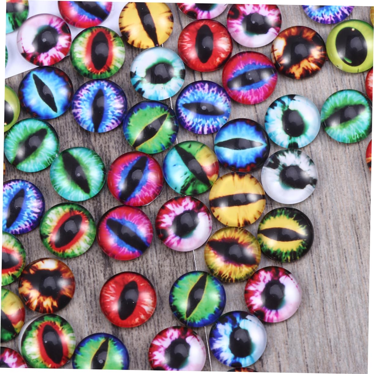 NUOBESTY 400stücke Drachenaugen Bunte Glas-kristall-schnappknöpfe Für Armbänder Und Schmuckherstellung Vielseitig Einsetzbar Für Bastelprojekte Und Dekoration