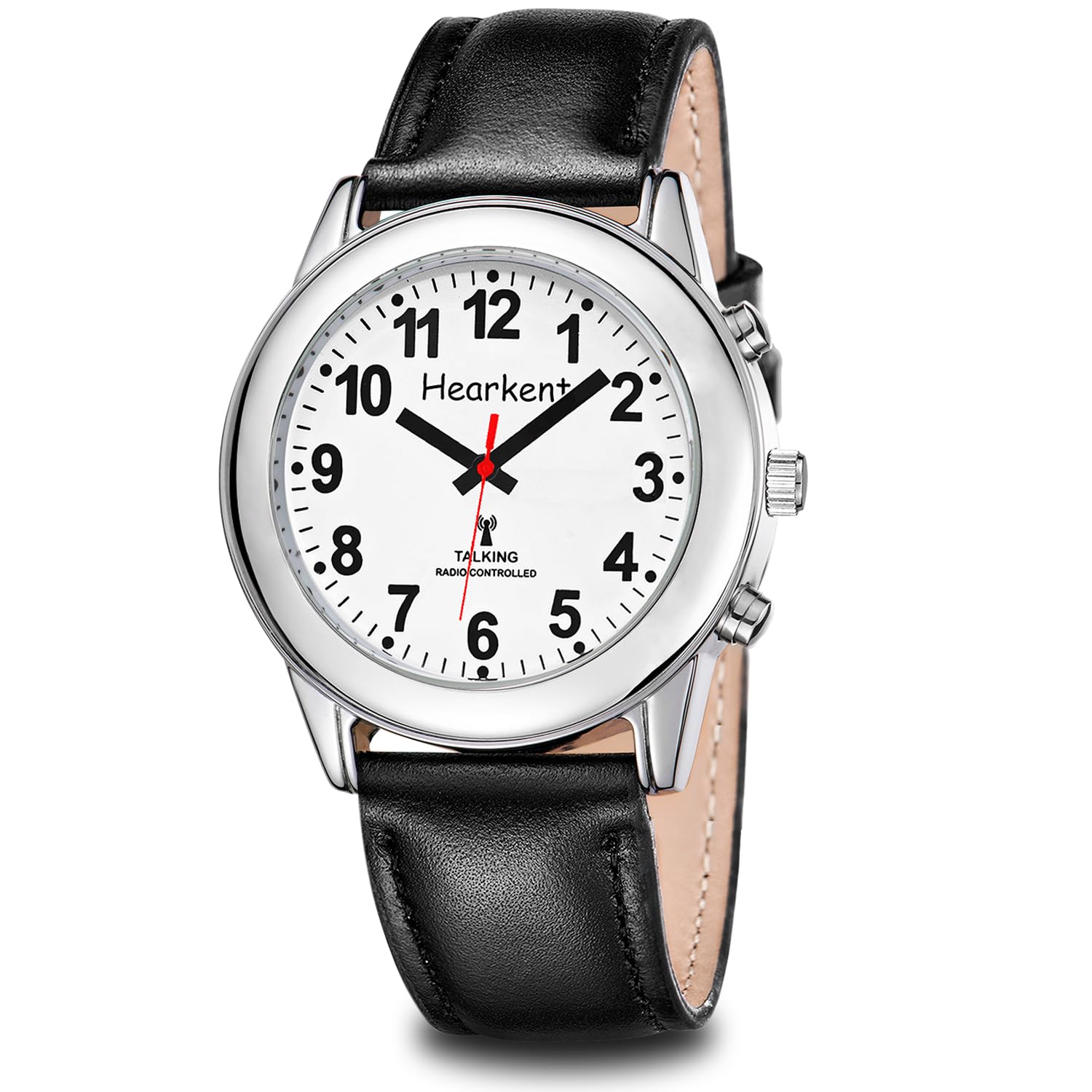 Hearkent Orologio parlante, lingua tedesca, orologio da polso radiocontrollato