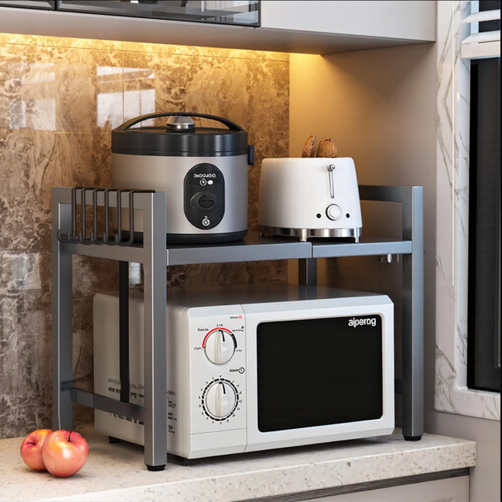 Etagere Micro Ondes Cuisine Rangement,Extensible Meuble Four Et Micro Ondes,Rangement Micro Onde