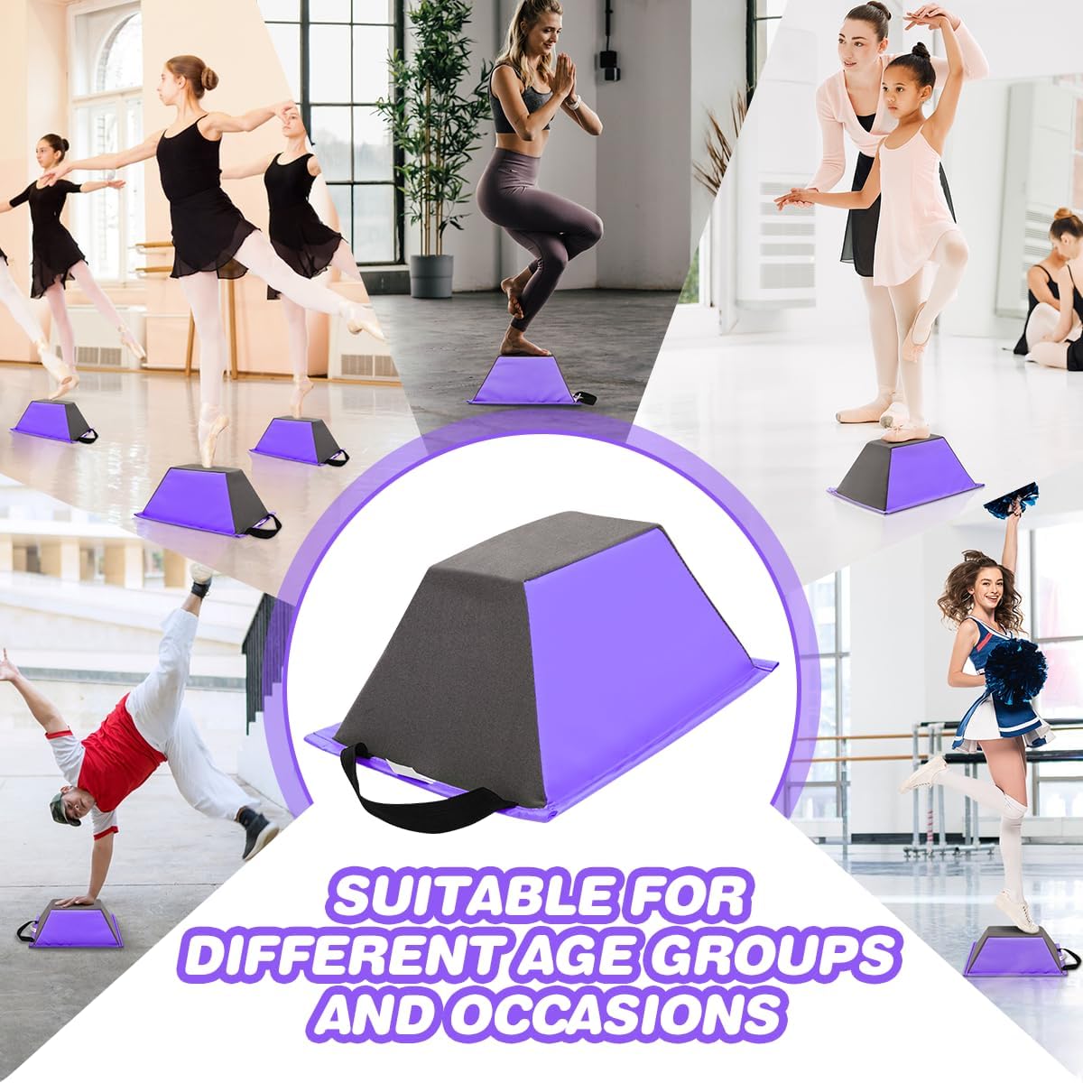 FBSPORT Cheer Flyer Stand, PU Non-Slip Stand Cheer for Promotion and Development of Flexibility, Coordination