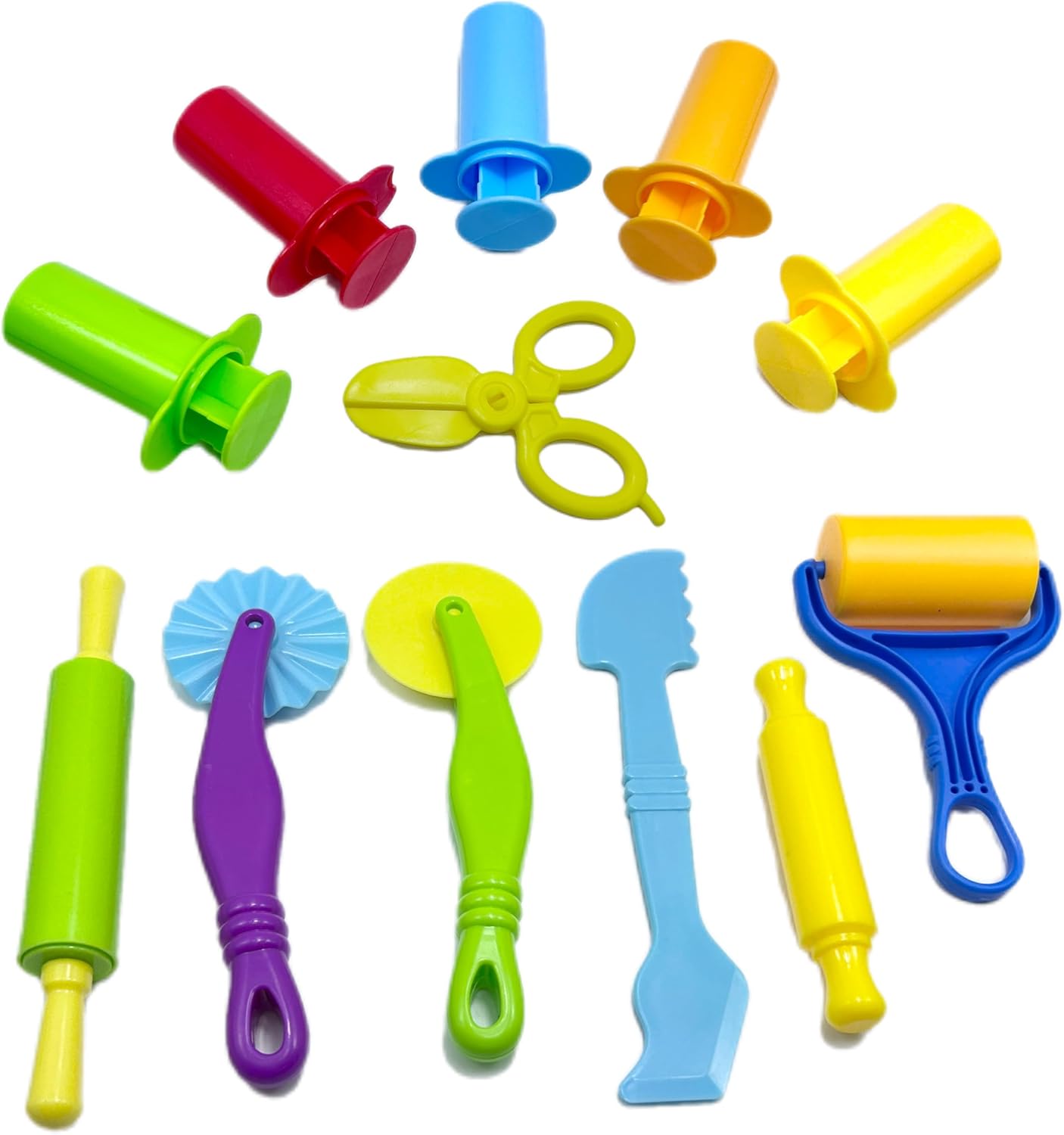 Play Dough Tools Kit with Dough Extruders, Dough Scissors