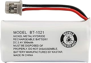 Uniden BT-1021 Replacement Rechargeable Battery For many Uniden Phone Systems and Cordless Handsets, Nickel Metal Hydride Rechargeable Battery, DC 2.4V 300mAh