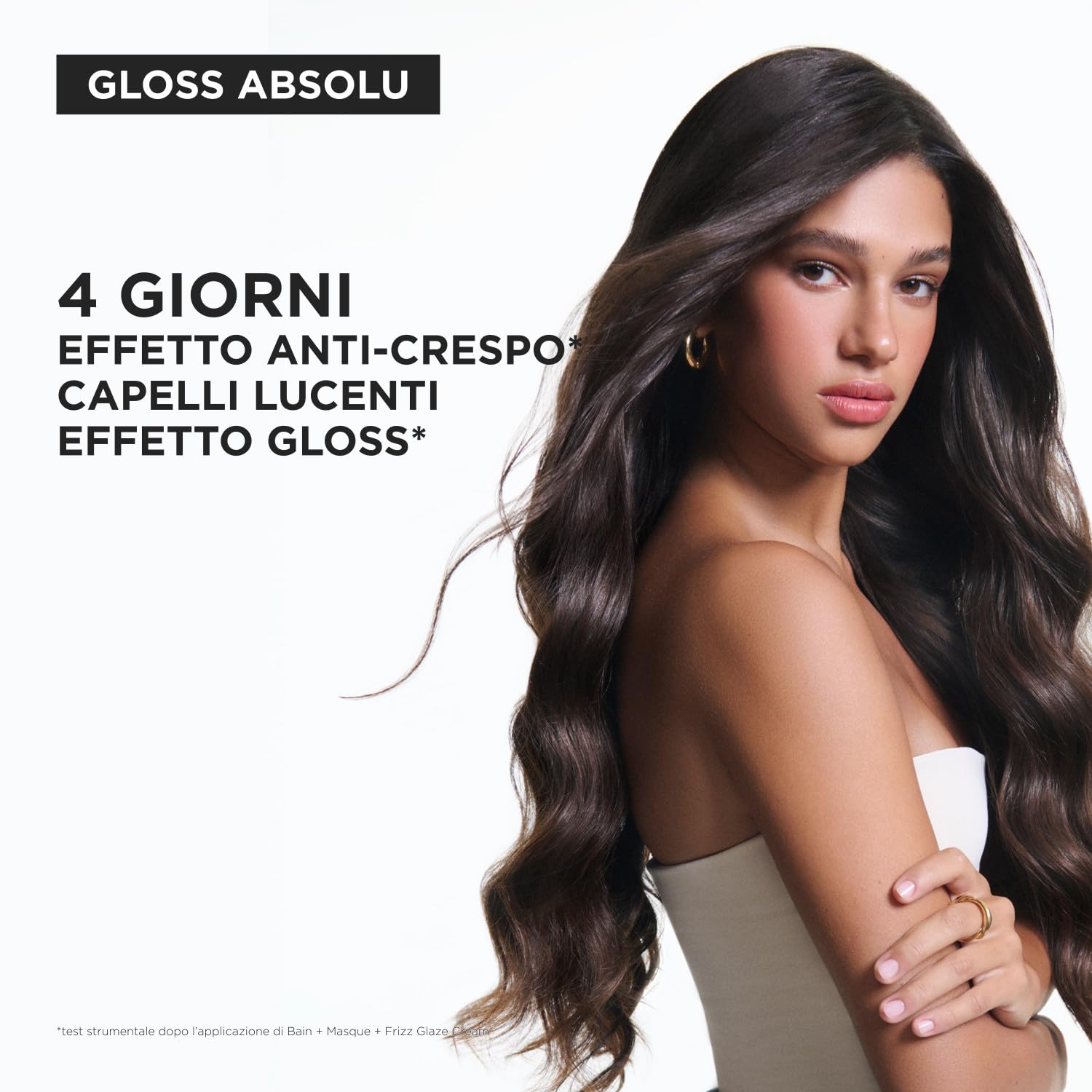 Kérastase, Gloss Absolu, Shampoo per Capelli Spessi Tendenti al Crespo, Con Acido Glicolico, Acido Ialuronico e Olio di Rosa Canina, Bain Crème Hydra-Glaze, 250 ml