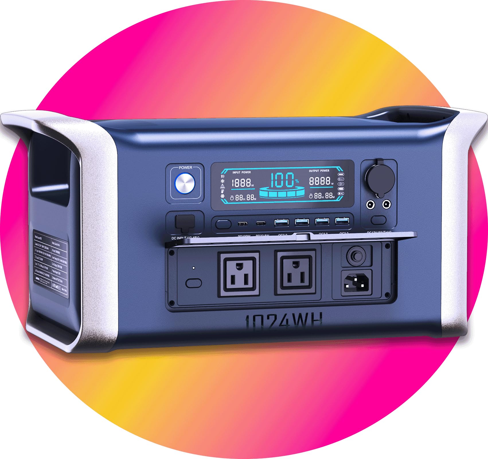 Amazon.co.jp: UAPOW 1000W 1500W 2000Wポータブル電源（ピーク3000W 