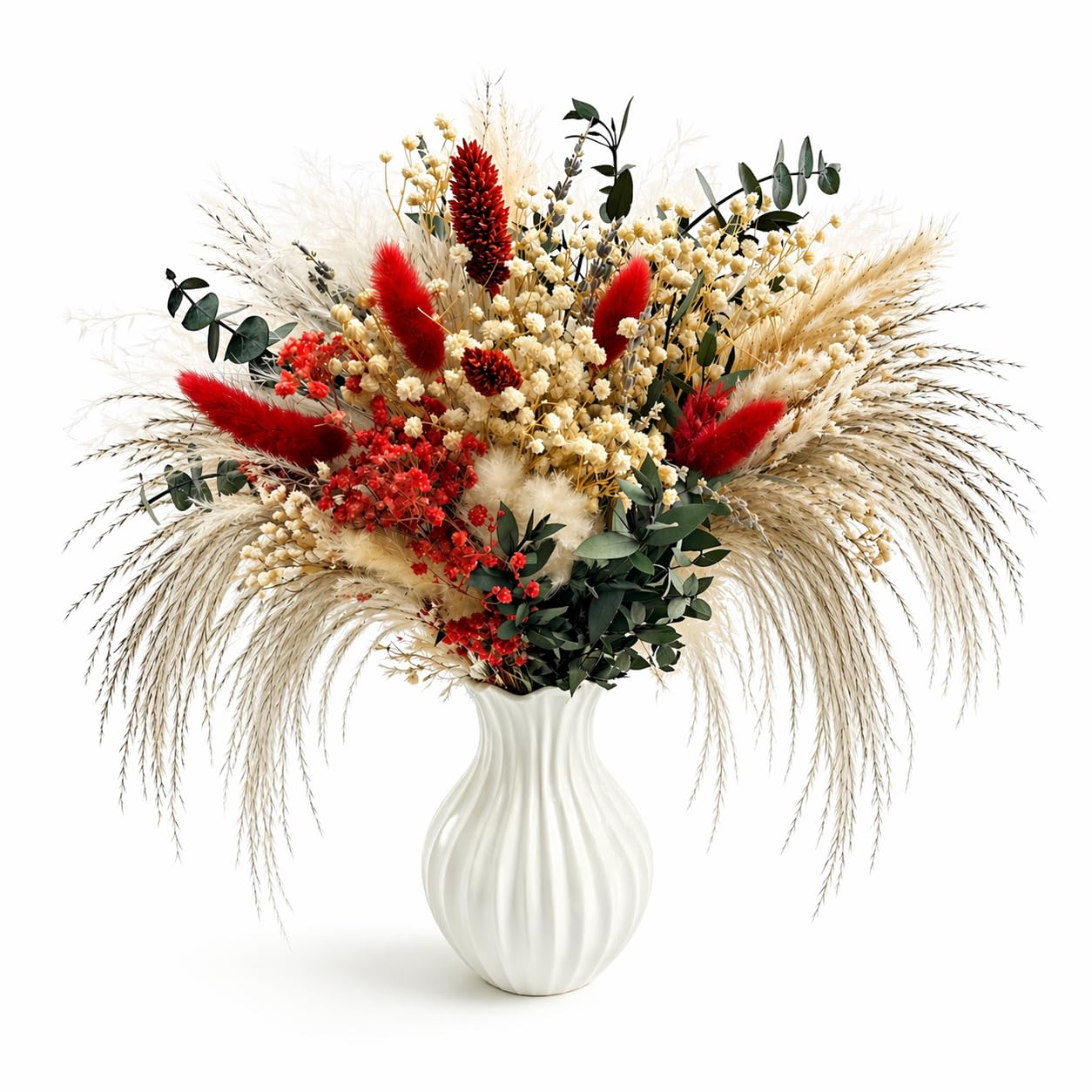 Décoration Séchée Sans Entretien Fleurs Séchées Queue De Lapin - Lot De 50, Longueur 45cm, Blanc Naturel - Décoration Sans Entretien Pampa Rose Décoration Séchée Sans Entretien Fleurs Séchées Queue De Lapin - Lot De 50, Longueur 45cm, Blanc Naturel - Décoration Sans Entretien Pampa Rose