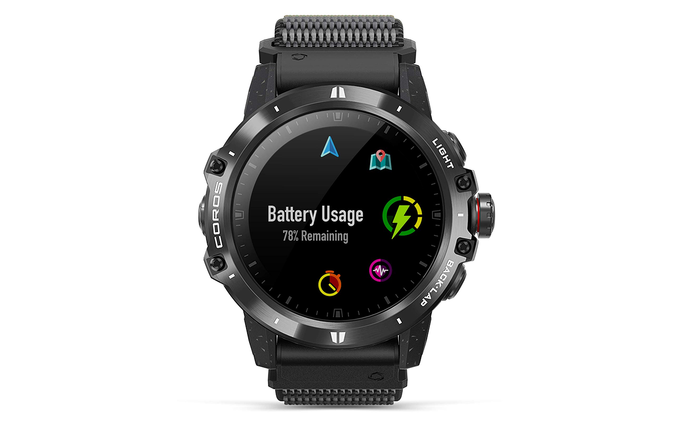 COROS VERTIX GPS-Abenteueruhr mit Pulsmesser, 60h voller GPS-Akku, 24/7 Blutsauerstoffüberwachung, Saphirglas, Barometer, ANT+ & BLE, Strava & Trainingsspitzen (Space Traveler)