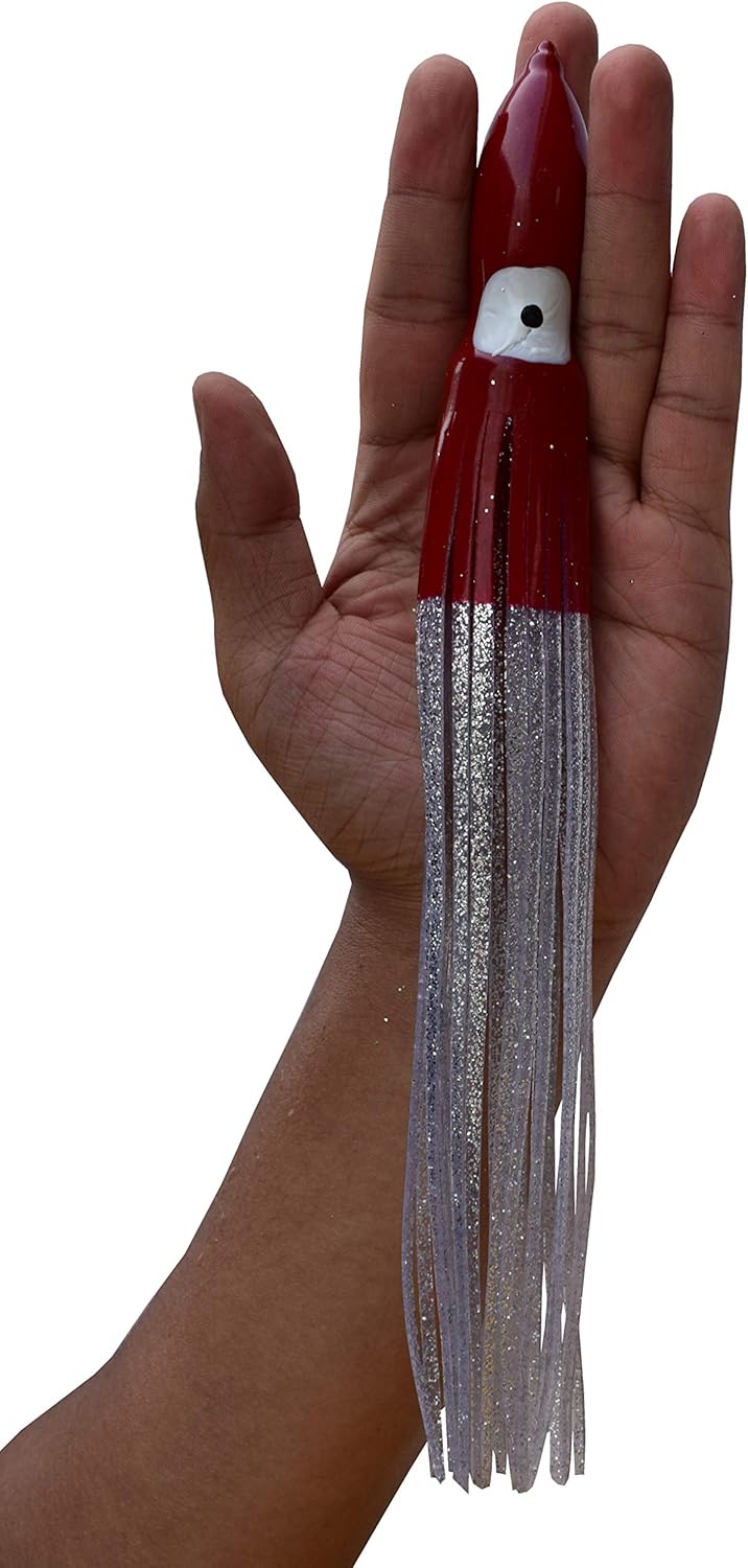 Fishing Lures Octopus Squid Skirts Soft Plastic Fishing Lures Trolling Saltwater Bait 12inch/ 30cm