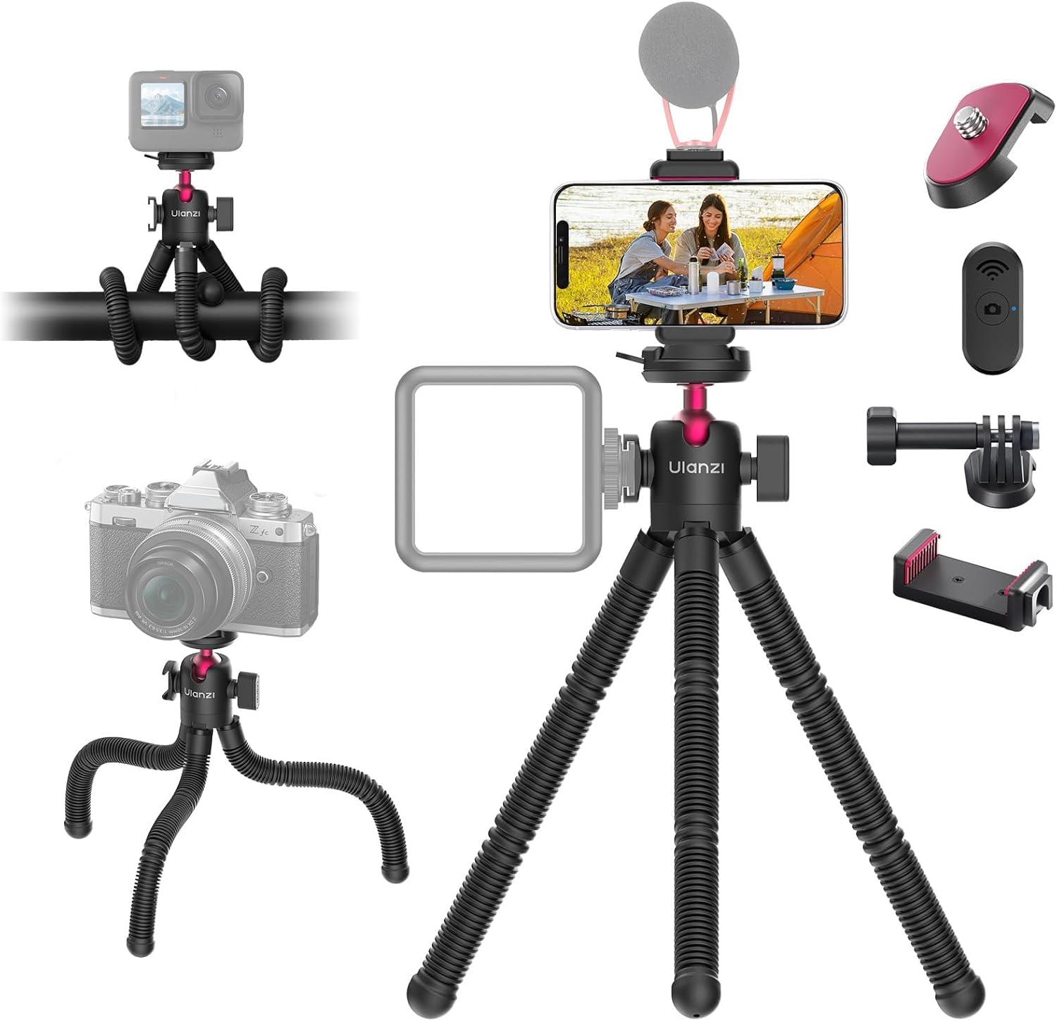Amazon | Ulanzi MT-91 3 in 1 くねくね三脚 ミニ三脚 Ckaクイック