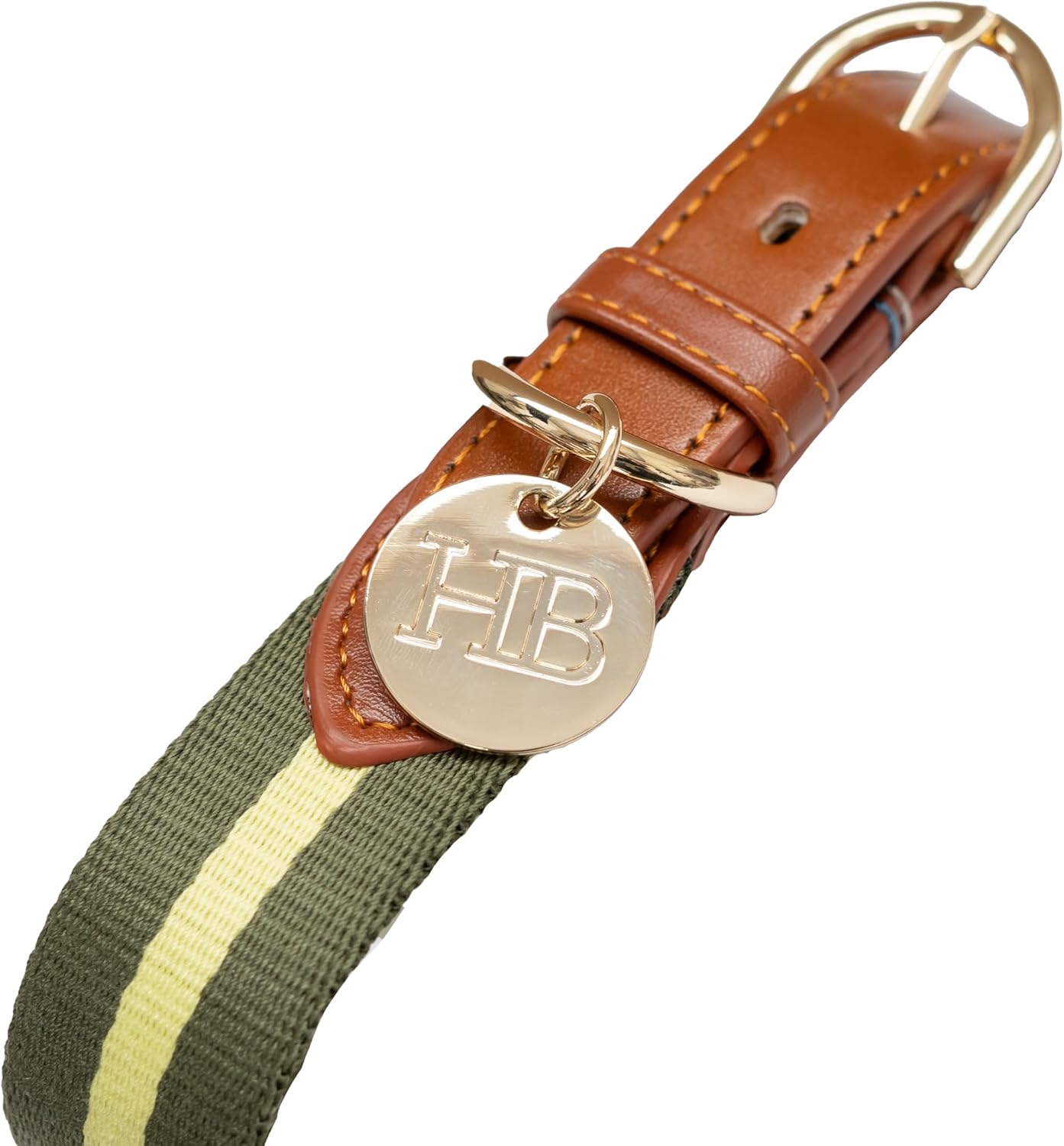 Harry Barker Blue Pieced Stripe Buckle Collar - Small image 4