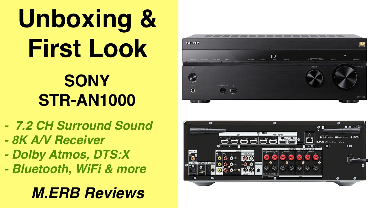 Watch Unboxing & First Look at the Sony STR-AN1000 A/V Receiver on