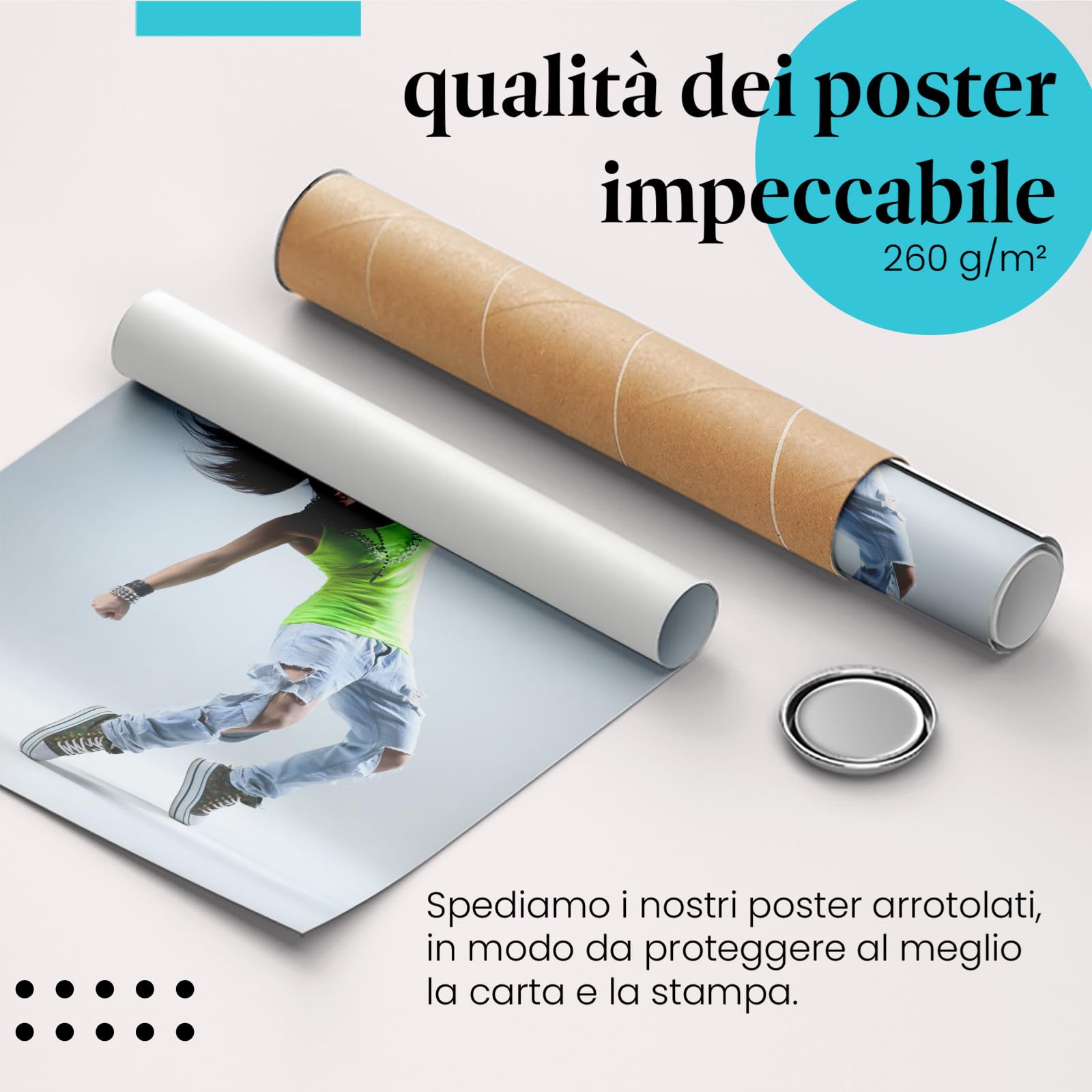 Postereck - 0667 - Ballerina hip hop, donna Street dance Musica Danza - Decorazione da Parete, Stampa Fotografica, Arredamento Interni, Quadri - Tela - 100,0 cm x 75,0 cm