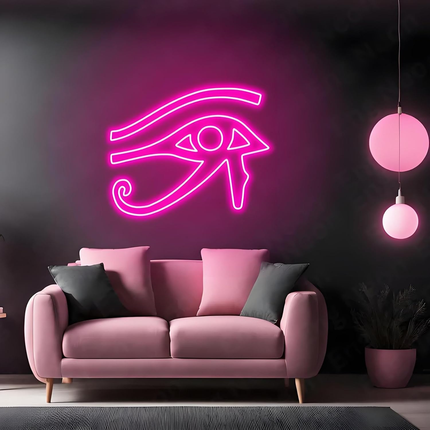 Ra Eyes Led Sign, Neon Signs for Wall Decor, Dimming LED Eyes Neon Signs, USB Neon Wall Signs for Game Room, Bedroom, Man Cave, Kids Room, Party, Christmas Gift