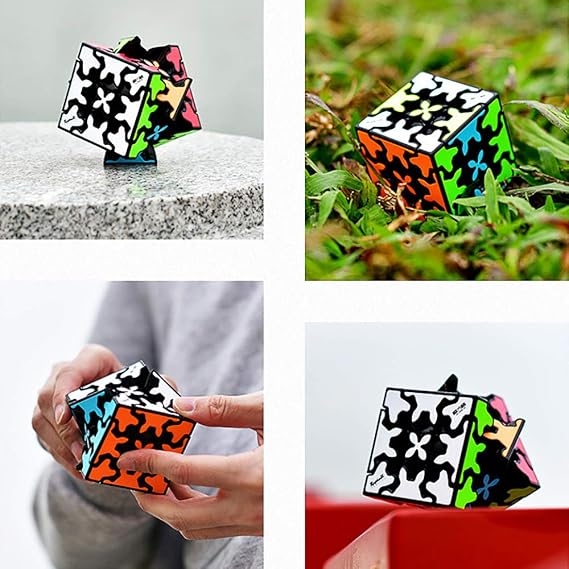 Gear Cube 3x3x3 Magic Speed Gear Cube Twisty Puzzles 3D Puzzle Toys Brain Teasers MF8705