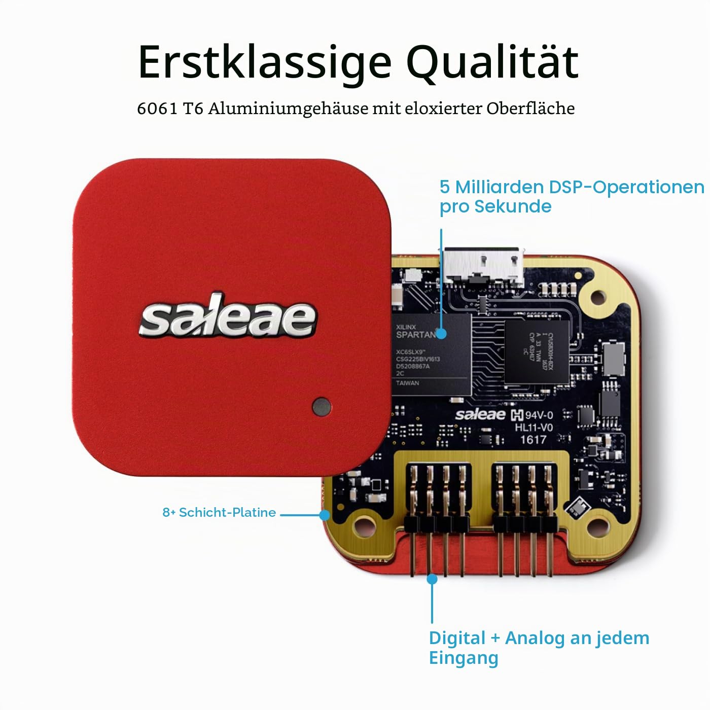 Logic Pro 8 (Rot) - Saleae Logikanalysator, 8 Kanäle